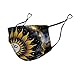 SESLFLKPJK Women Men Soft Face Mask Fashion Scarf Dust Proof Windproof Mouth Covering, Galaxy Sun And Moon Art Facial Shield for Outdoors Home And Daily Use