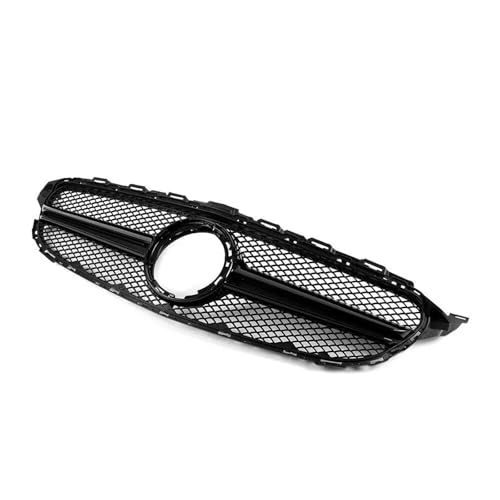 Parrilla delantera negra de carreras para Mercedes Clase C W205 2019-2021