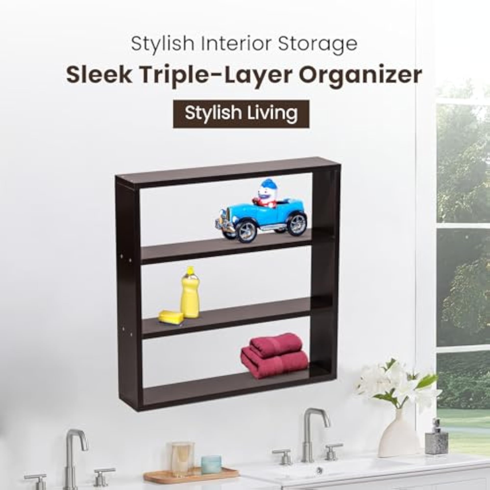 YOVA Interior Wall Shelf for Kitchen Storage