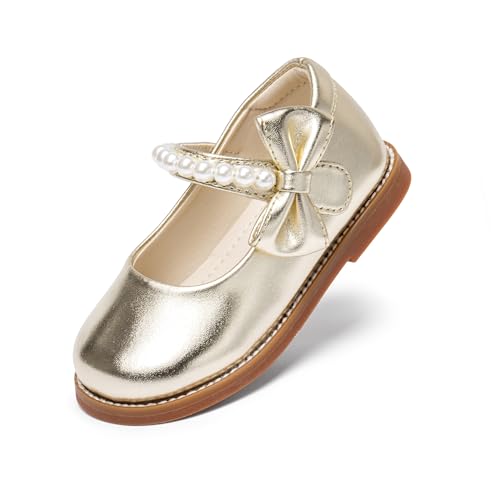 Image of PHIRAMIN Toddler Girl Mary Jane Dress Shoes-Little Girl School Uniform Shoes for Wedding Party