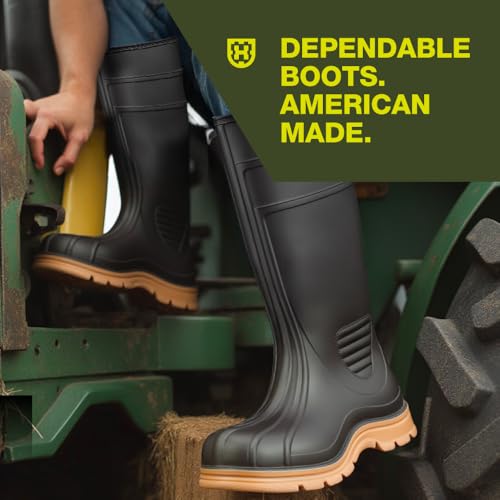 Heartland Barnyard 15” Agricultural Waterproof Work Boots for Men and Women - Lightweight PVC Boots with Comfort Footbed & Self-Cleaning Traction Outsole4