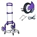 Produktbild Gyj&mmm Zusammenlegbarer tragbarer Wagen, 70 kg. Robuster 4-Rad-Werkzeugwagen mit Fester Struktur, kompakt und leicht, Trolley-Einkaufswagen, Gepäckwagen,Lila,C