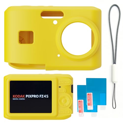 Funda de silicona para Kodak PIXPRO FZ45 color amarillo miniatura 6
