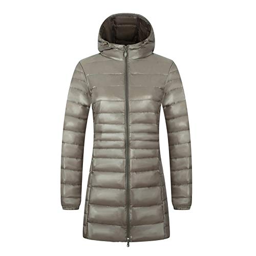 Doudoune fine ultra-légère femmes manteau chaud parka gris 4XL AKT