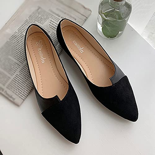 Women's Flats Classic Pointed Toe Ballet Flats Casual Comfort Slip On Flats Shoes Versatile Dress Shoes for Women2