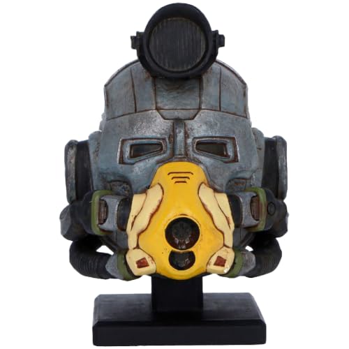 Nemesis Now Figurine de casque Fallout Excavator Power Armour – Réplique de collection en résine peinte à la main sous licence officielle, 14 cm