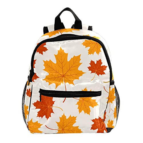 Sac à dos pour garçons et filles au motif feuilles d'érable pour les sorties au parc et l'école