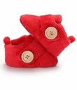 angaakar Newborn Baby Booties | Soft & Breathable Cotton Footwear for Baby Boys & Girls | Skin-Friendly, Comfortable Booties for 3–12 Months (Red) gallery image