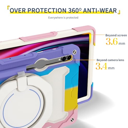 Funda para tablet Samsung Galaxy Tab S10 Ultra 14.6 SM-X910 niños silicona resistente 5