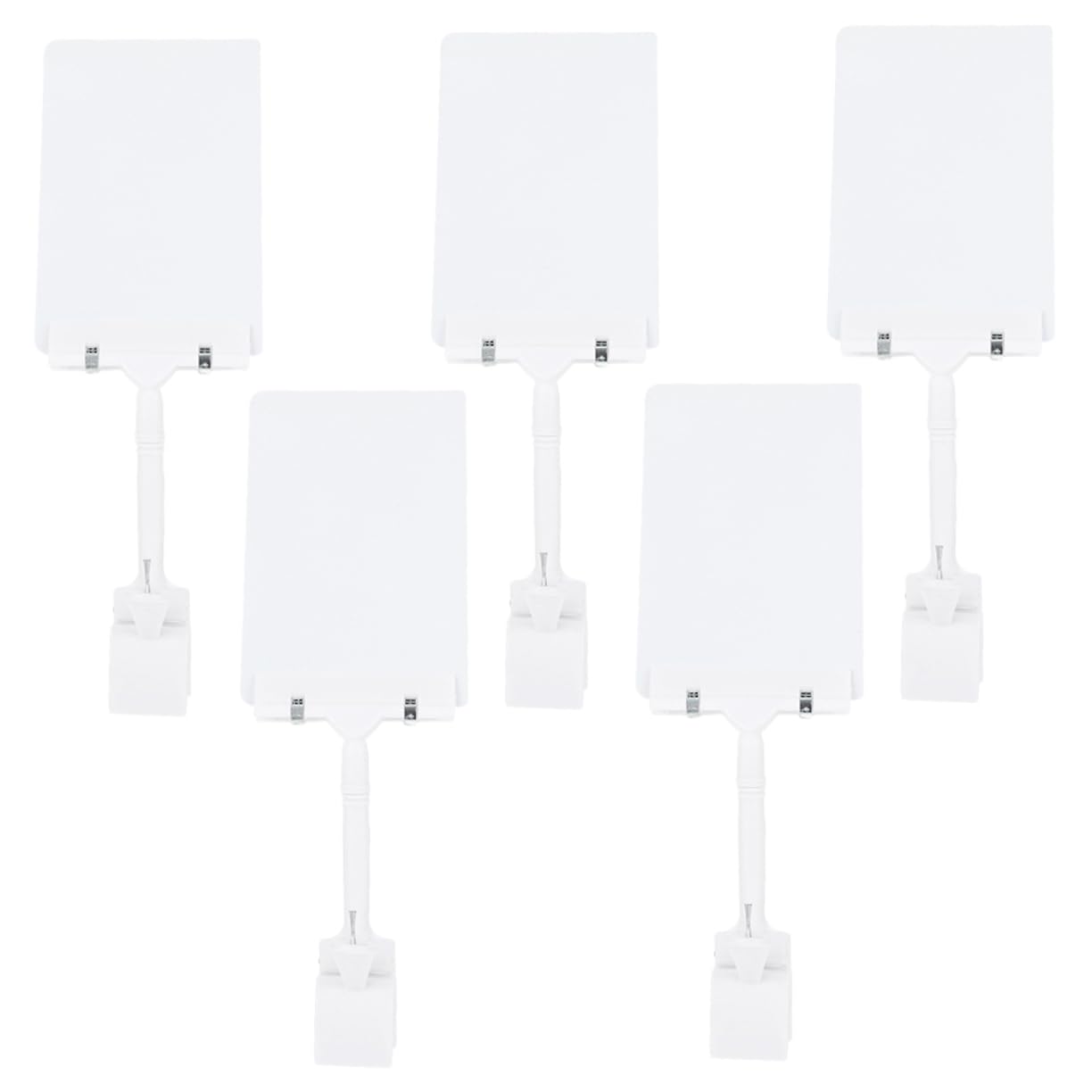 HOMSFOU 5 Set Supporti Per Prezzi Impermeabili Per Display Segnaprezzo Riutilizzabili Per Pubblicitari Per Negozi E Ristoranti 5 Pezzi*5