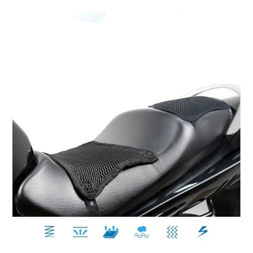 Almohadilla asiento motocicleta para rutas largas con cojín negro cómodo 3