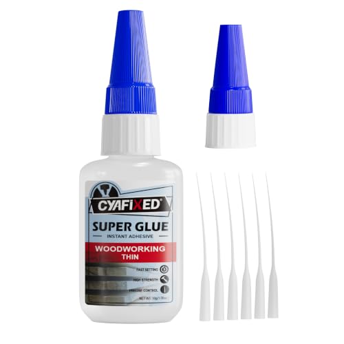Super Thin CA Glue 30g, Professional Instant Super Glue for Woodworking