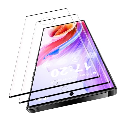 VideoSecu 2 Stück für Panzerglas für Samsung Galaxy S23 Ultra Schutzfolie, 9H Härte Blasenfreie Gehärtetes Glas Displays...