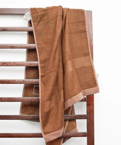 Image of Doctor Towels, World's First Banana Terry Bath Towel, 400 GSM | Dermatologist Tested for Sensitive Skin | 70 x 140 cm Towels for Bath Large Size | Clinically Tested to Help Reduce Acne - Brown