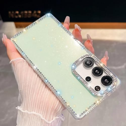 Coque scintillante Samsung S23 Plus et Galaxy A55 rigide transparente luxe strass