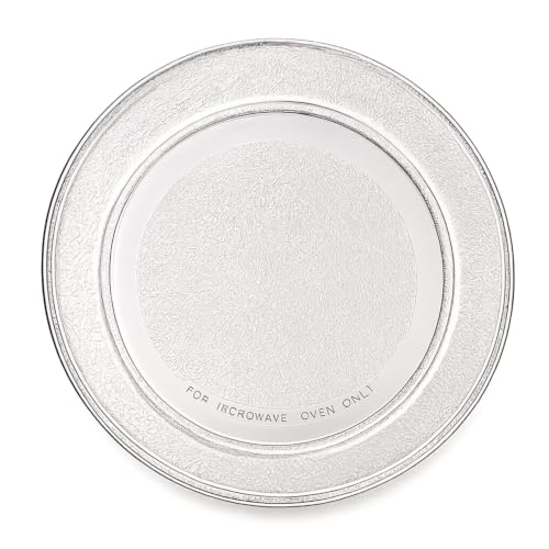 Image of Microwave Oven Glass Turntable Plate /Tray Plain Bottom Replacement Compatible with LG, IFB 17L /19L /20L, Godrej, Whirlpool, Bajaj, Morphy Richards, Microwave Ovens, (Size 24.5cm /9.6 inch)