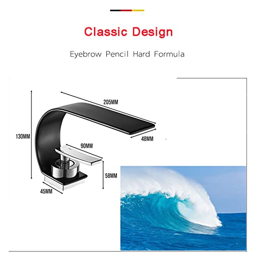 Robinet d'eau chaude cascade au design haut de gamme blanc et chromé - 3
