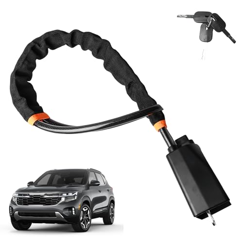 Bloqueo de volante para coche: garra de volante, antirrobo, bloqueo universal para volante con 3 llaves, inmovilizador para coches, furgonetas, autocaravanas (negro)