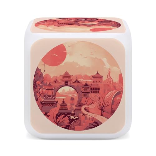 Reloj despertador digital chino de 7 colores para el dormitorio y la oficina 5