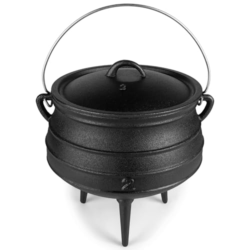 Bruntmor 8-Quart Pre-Seasoned Cast Iron Cauldron...