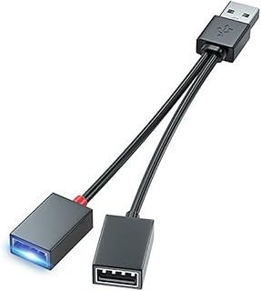 GRABLOOM USB Splitter Hub USB Y Splitter for Car School Office USB Male to Female Cable Data Cable Multiport USB Extender Hubs USB Splitter
