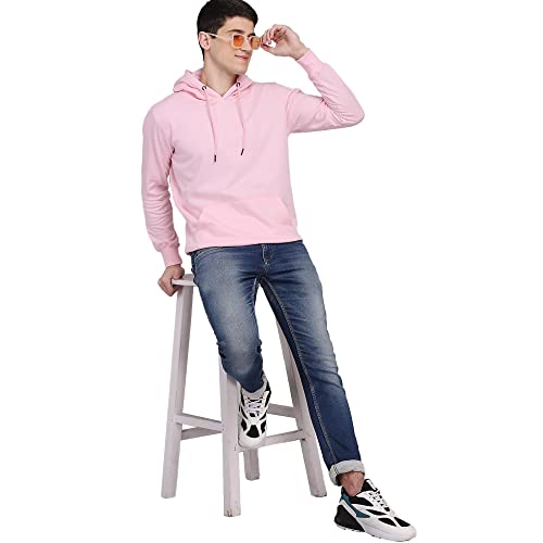 Image of Free Authority Men's Full Sleeve Solid Hooded Sweatshirt