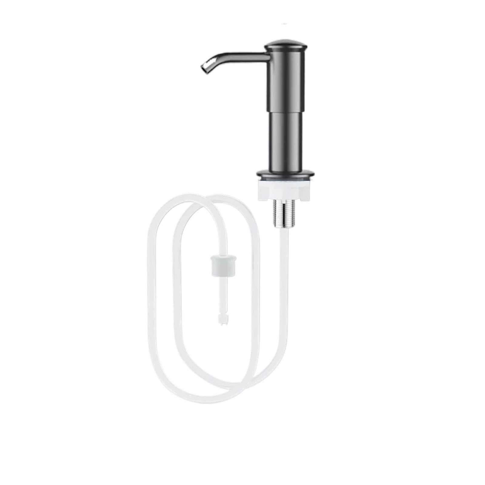 Dozownik mydła do zlewu podblatowego z rurą przedłużającą o długości 100 cm(Gray)