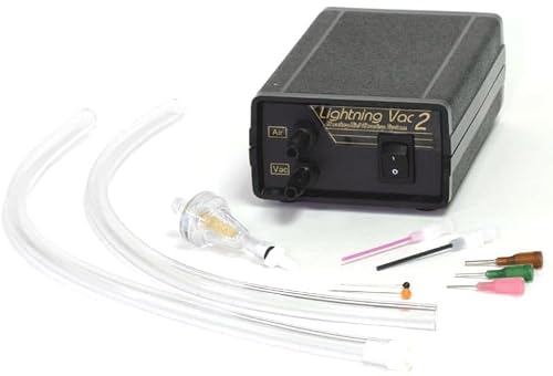 Hearing Aid Cleaning Vacuum, Lightning Vac 2 Pro Hearing Aid Cleaner - Professional Unit. Removes Debris and Earwax to Lengthen The Life of Your Hearing Aid. Proudly Made in The USA.