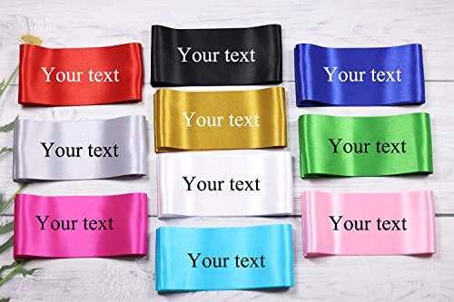 image for Docooniver 4 Pack Navy blue Blank Sashes,Plain Satin Sash for Pageants