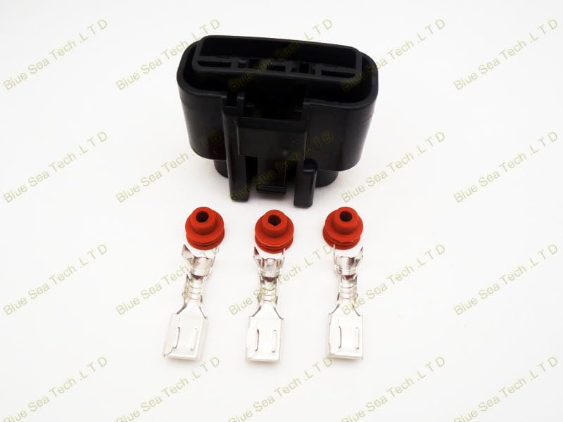 Wiring Connecting Terminals - Sample,5 Sets 3Pin Auto Plug Connector,Auto Waterproof Electrical Connector Plug for car. Right Slot