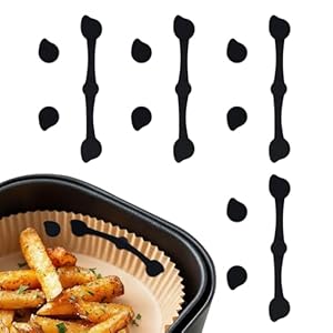 12 Stück Silikon Magnete für Airfryer -BPA-frei Magnete Airfryer Heißluftfritteuse Zubehör für Backpapier Zubehör für Ninja Cosori Philips Verhindert Verrutschen und Verbrennen