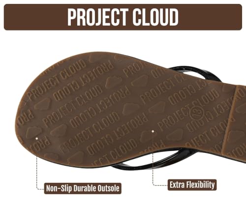 Image of Project Cloud Kids Sandals For Girls Footwear with Memory Foam Insole Kids Flip Flops - Lightweight & Slip Resistant Girls Sandals Summer Beach Essentials 2026 (Little Foundations)