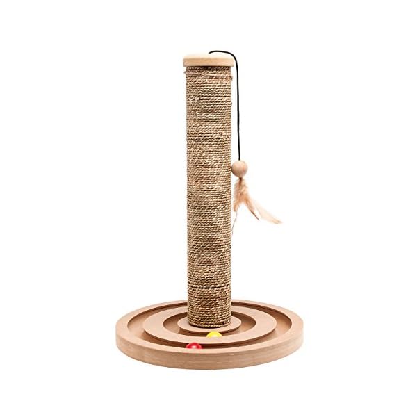 Karlie 560146 Kratzbaum Seegras mit Spielzeug H: 44cmø:30cmBrigitte