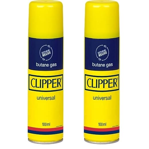 Clipper Gas Gelb White Pure Feuerzeuggas zum Nachfüllen GRATIS Crystal Balls (2X Gas Gelb 100ml)