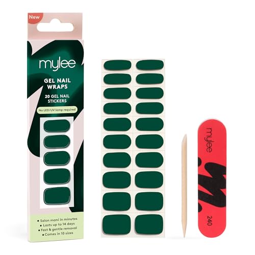 Mylee Green Velvet Gel-Nagelfolien Set