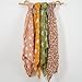 CoolaPeach 4 Set Muslin Swaddle Blankets for Newborn Baby Boys, Girls,Receiving Blankets-Cute Soft Print Baby Towel Wrap 120x110cm Baby(Cactus)
