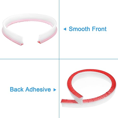 Barrière d'eau de douche pliable uxcell 91,4 cm silicone transparent - 5