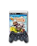VIDEOSPIEL-CONTROLLER PlayStation 3 - DualShock 3 Wireless Controller, schwarz + Little Big Planet 3