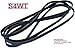 Upgraded Dryer Drum Belt Replacement for Speed Queenn ADE4BRGS176TW01 THRU SERIAL#1912999, ADE4BRGS177TB01, ADE4BRGS177TW01 START S#2001000001, ADE6ARYS177TW01, ADE6HRYS177TW01 START S#2001000001