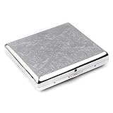  YXZN Le Support de Cigarettes en métal portatif imperméable d\'hommes de Caisse de Cigarette d\'acier Inoxydable d\'hommes Peut Tenir 20 Cigarettes