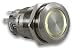 Produktbild .drivezero. ToughSwitch '19  Taster Edelstahl (bis 230V / 5A) mit LED-Leuchtring Warmweiss 12V, Staub- und wasserdicht (IP67)