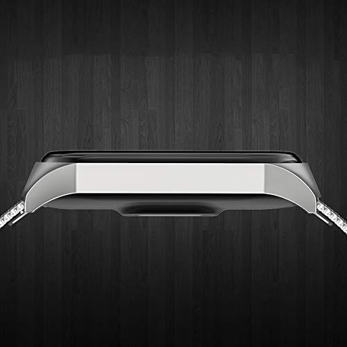 Zwbfu Pulseira de substituição pulseira pulseira pulseira pulseira dupla fivela elástica de aço inox