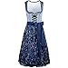 Produktbild Krüger Dirndl Claudi Damen blau | Jacquard Spitze elegant | hellblau dunkelblau Collection Gr.38