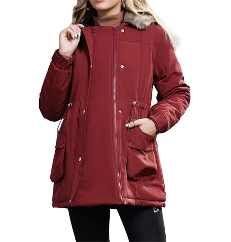 Maacie Winter Umstandsmantel aus Baumwolle warme...