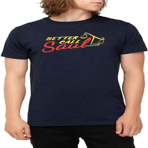 Bild: Breaking Bad Better Call Saul! Logo T Shirts Men Weiss Neu Navy L f�r 16,98 EUR  bei Amazon