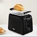 Tefal Vita Zwei-Schlitz-Toaster, 7 Bräunungsstufen, zentriert die Brotscheiben, Hebefunktion, Stopp-Taste, Auftauen und Erwärmen, herausnehmbare Krümelschublade, Schwarz, TT1A2810