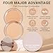 LZXLUKGIR Under Eye Concealer Full Coverage,Under Eye Corrector for Dark Circles,Pot Concealer for Older Women,Teenagers,Middle-aged,Corrector de Ojeras,Waterproof Under Eye Brightener (01 CHANTILL)