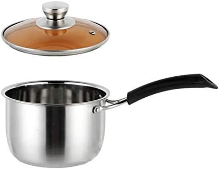 Stainless steel milk pan, beautiful appearance, strong and, can be used to boil