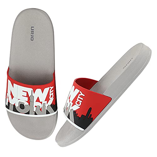 Image of URJO Kids's Sliders /Slippers Lightweight Super Flexible Arch Support Durable Anti Skid & Stylish Dailywear Sliders /Slippers for Boy's & Girl's