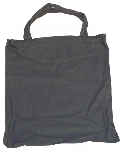 10 Baumwolltragetasche Stofftasche schwarz 38x42+40 Cover